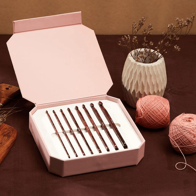 Knitpro Symfonie Rose Deluxe Crochet Hook Set of 8 (3.5-8.0)