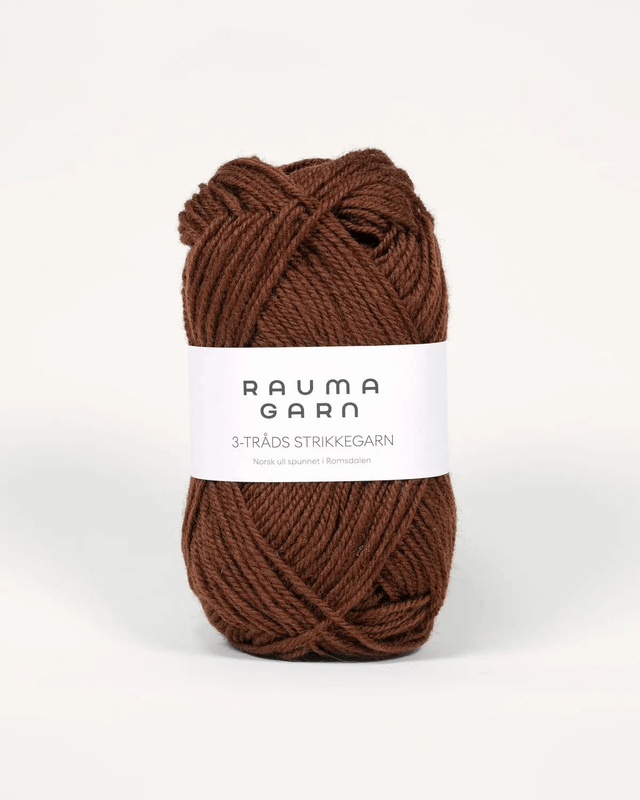 Rauma 3-Tråds - 0199 - Reddish Brown