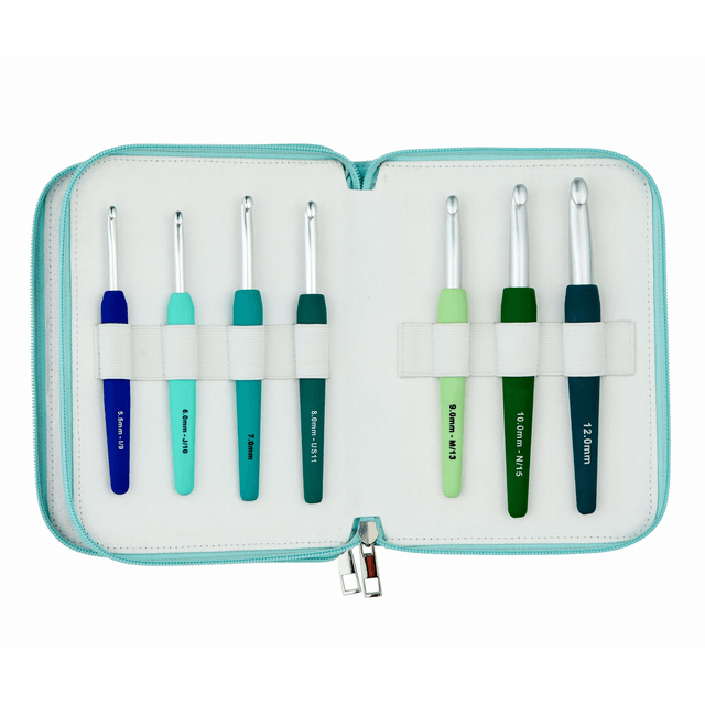 Knitpro Waves Crochet Hook Deluxe Set of 14 (2.0-12.0)
