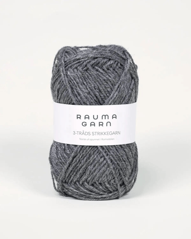 Rauma 3-Tråds - 0105 - Dark Grey Heather