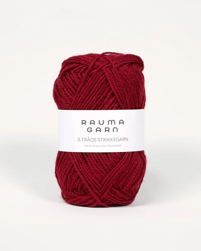 Rauma 3-Tråds - 0128 - Wine Red