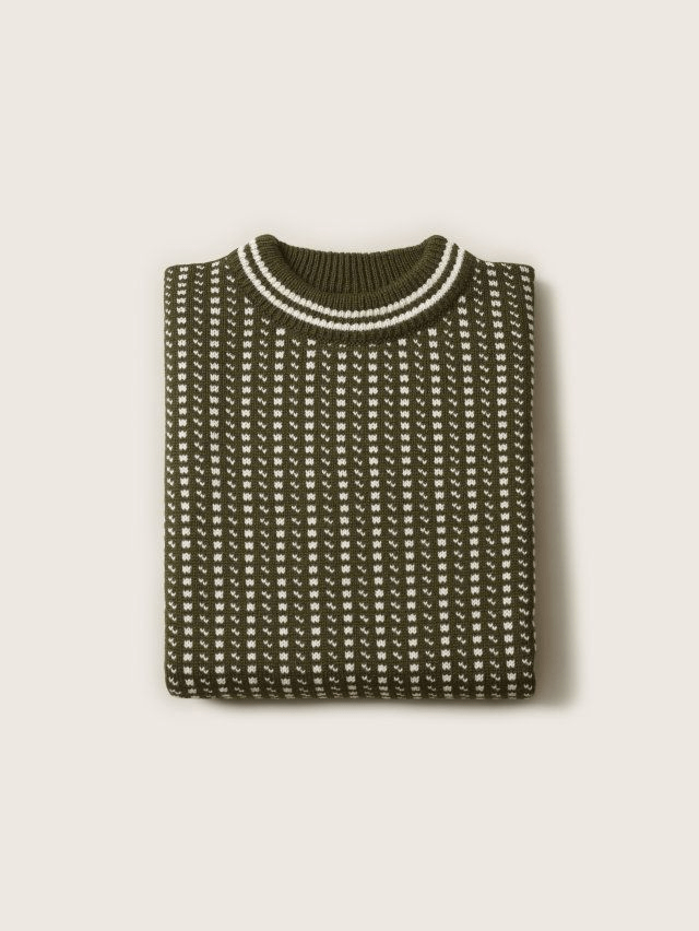 Icelandic Genser Forest Green - Men's