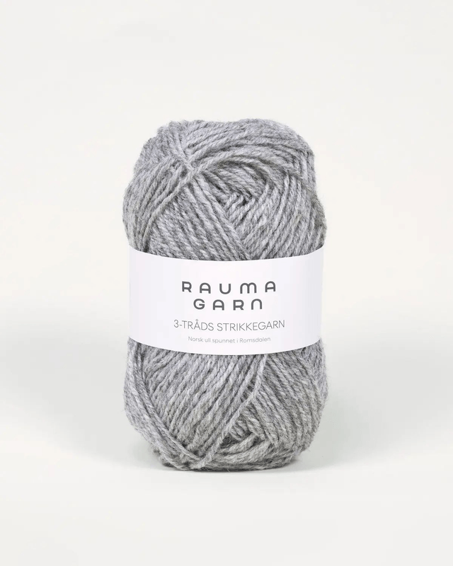 Rauma 3-Tråds - 0104 - Grey Heather