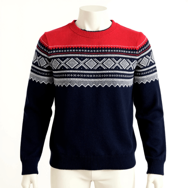 Marius Genser (Traditional) Navy Blue/Red - Men's