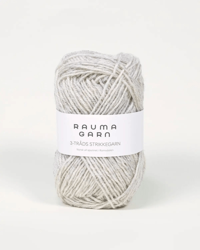 Rauma 3-Tråds - 0103 - Light Grey Heather